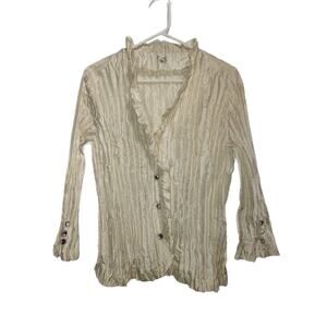 Agora Women's Button Up Shirt Size XL